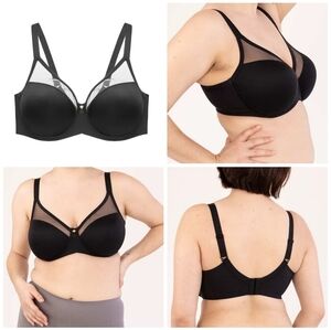 Understance Air Shea Flexwire Molded Unlined Bra in Black 36G US